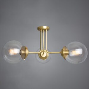 Hayes 3 Light Semi-Flush Ceiling Light Uncategorized Fisherman's Lights UK