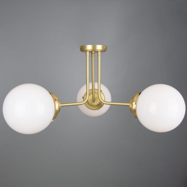 Hayes 3 Light Semi-Flush Ceiling Light Uncategorized Fisherman's Lights UK