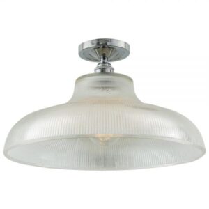 Mono Industrial Railway 40cm Flush Ceiling Light Farm House Lighting Fisherman's Lights UK