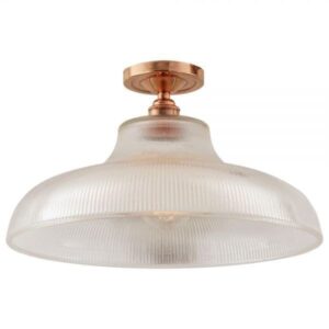 Mono Industrial Railway 40cm Flush Ceiling Light Farm House Lighting Fisherman's Lights UK