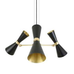 Mid Century Adjustable 3 Arm Chandelier | The Cairo Farm House Lighting Fisherman's Lights UK