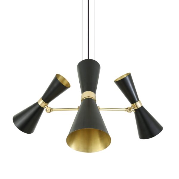 Mid Century Adjustable 3 Arm Chandelier | The Cairo Farm House Lighting Fisherman's Lights UK