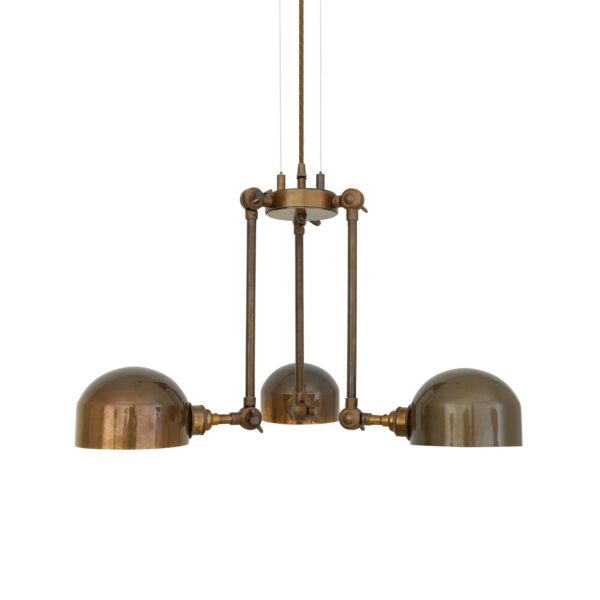 Neiva Vintage Adjustable Three-Arm Chandelier Uncategorized Fisherman's Lights UK