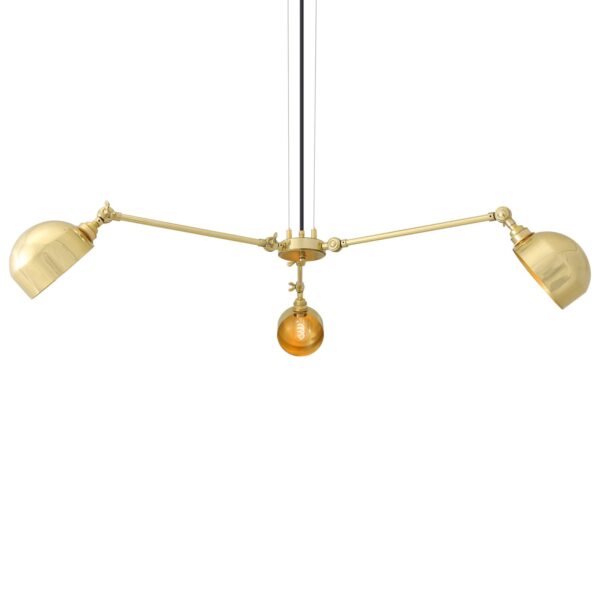 Neiva Vintage Adjustable Three-Arm Chandelier Uncategorized Fisherman's Lights UK