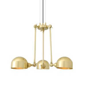 Neiva Vintage Adjustable Three-Arm Chandelier Farm House Lighting Fisherman's Lights UK