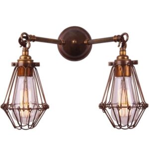 Rigo Double Cage Wall Light Uncategorized Fisherman's Lights UK