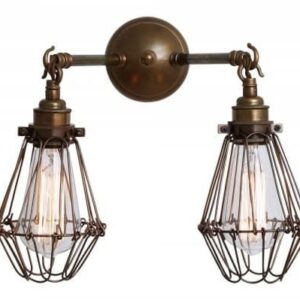 Rigo Double Cage Wall Light Uncategorized Fisherman's Lights UK