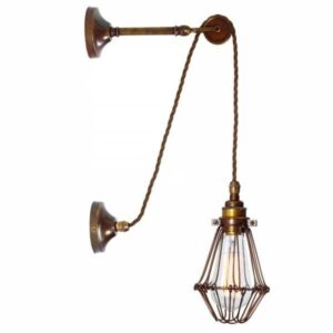 Apoch Pulley Cage Wall Light Industrial Wall Lights Fisherman's Lights UK