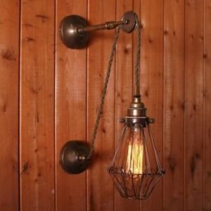 Apoch Pulley Cage Wall Light Industrial Wall Lights Fisherman's Lights UK