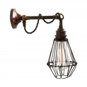 Edom Industrial Cage Wall Light Industrial Wall Lights Fisherman's Lights UK