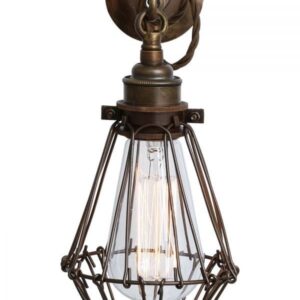 Edom Industrial Cage Wall Light Industrial Wall Lights Fisherman's Lights UK