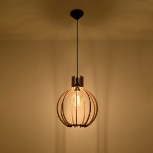 Pendant Lamp Arancia Natural Wood Wood Ceiling & Wall Lights Fisherman's Lights UK