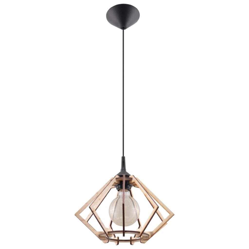 Pompelmo Cottage Wood Pendant Light