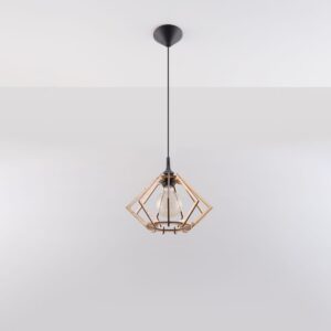 Pendant Lamp Pompelmo Natural Wood Wood Ceiling & Wall Lights Fisherman's Lights UK