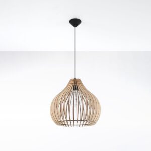 Pendant Lamp Aprilla Wood Wood Ceiling & Wall Lights Fisherman's Lights UK
