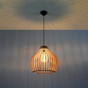 Pendant Lamp Aprilla Wood Wood Ceiling & Wall Lights Fisherman's Lights UK