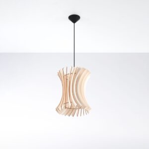 Oriana Natural Wood Pendant Light Wood Ceiling & Wall Lights Fisherman's Lights UK