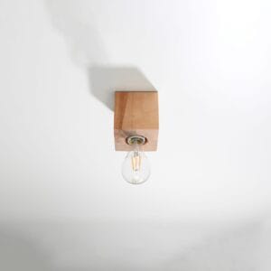 Ariz Natural Wood Ceiling Light - Streamlined Wood Ceiling & Wall Lights Fisherman's Lights UK