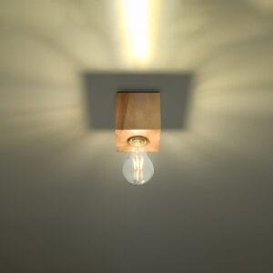 Ariz Natural Wood Ceiling Light - Streamlined Wood Ceiling & Wall Lights Fisherman's Lights UK