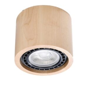 Plafond Basic Single Light Natural Wood Wood Ceiling & Wall Lights Fisherman's Lights UK