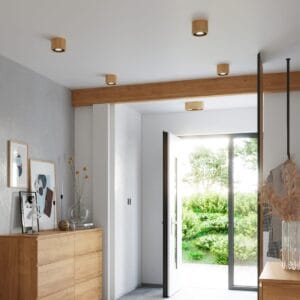 Plafond Basic Single Light Natural Wood Wood Ceiling & Wall Lights Fisherman's Lights UK