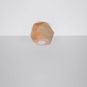 Woody Natural Wood Ceiling Spotlight - Cylindrical Wood Ceiling & Wall Lights Fisherman's Lights UK