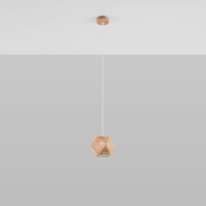 Woody Natural Wood Pendant Light - Cylindrical Wood Ceiling & Wall Lights Fisherman's Lights UK