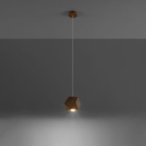 Woody Natural Wood Pendant Light - Cylindrical Wood Ceiling & Wall Lights Fisherman's Lights UK
