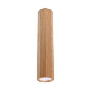 Keke Oak Ceiling Spotlight - Cylindrical Wood Ceiling & Wall Lights Fisherman's Lights UK