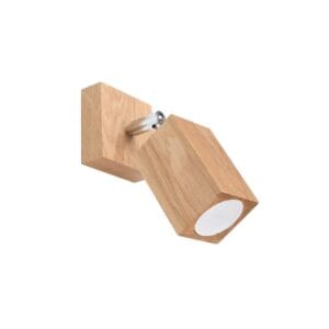Keke Oak Wall Light - Cylindrical Wood Ceiling & Wall Lights Fisherman's Lights UK