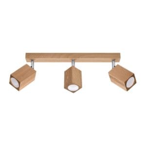 Ceiling Lamp Keke Three Light Oak Wood Ceiling & Wall Lights Fisherman's Lights UK