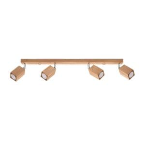 Ceiling Lamp Keke Four Light Oak Wood Ceiling & Wall Lights Fisherman's Lights UK