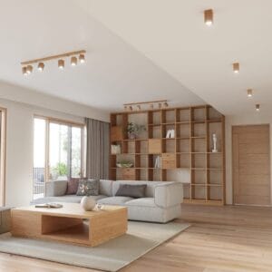 Ceiling Lamp Keke Four Light Oak Wood Ceiling & Wall Lights Fisherman's Lights UK