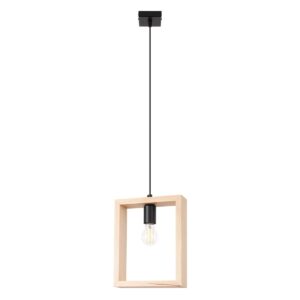 Aries Natural Wood Pendant Light Wood Ceiling & Wall Lights Fisherman's Lights UK