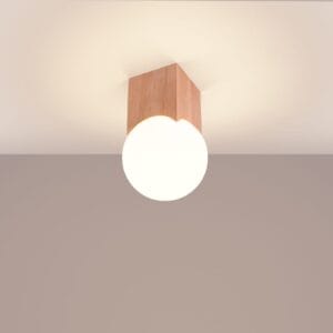 Ceiling Lamp Solis Natural Wood Wood Ceiling & Wall Lights Fisherman's Lights UK