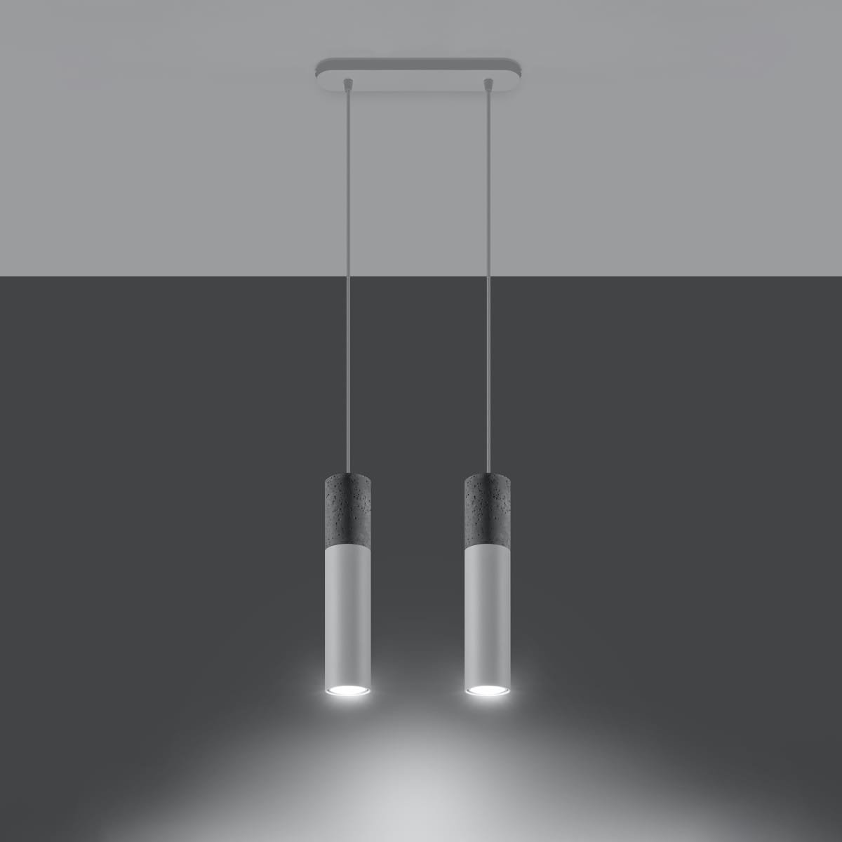 Pendant Lamp Borgio Two Light White Pendant Lamp Borgio Two Light White Kitchen Ceiling Lighting Fisherman's Lights UK