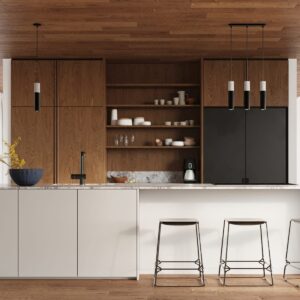 Pendant Lamp Borgio Two Light Black Kitchen Ceiling Lighting Fisherman's Lights UK