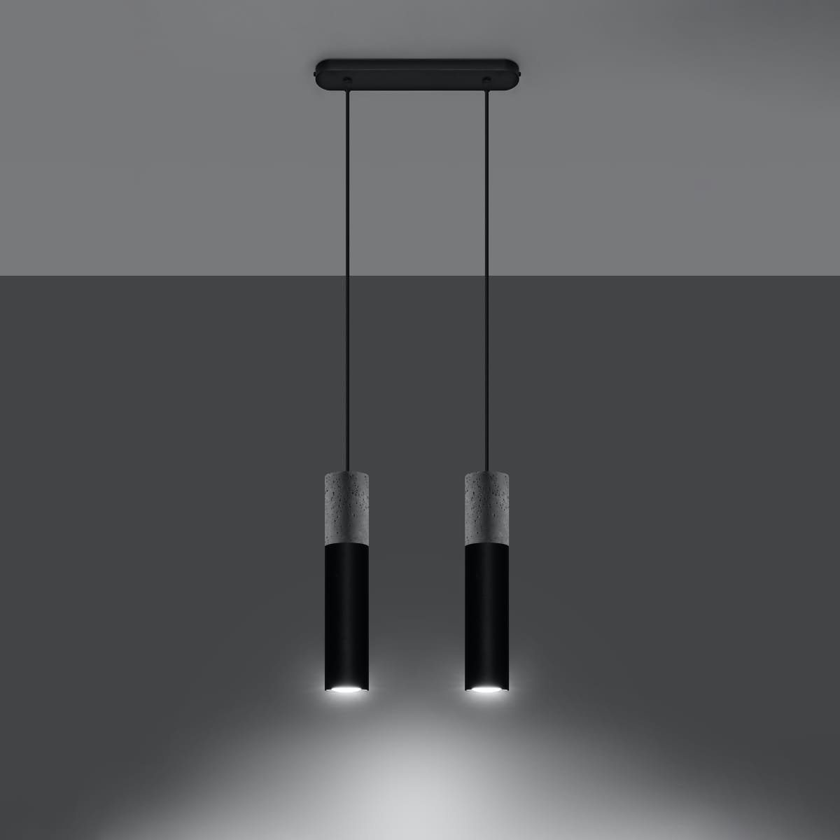 Pendant Lamp Borgio Two Light Black Pendant Lamp Borgio Two Light Black Kitchen Ceiling Lighting Fisherman's Lights UK