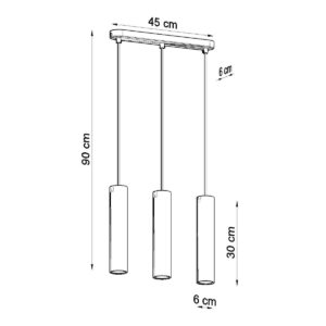 Pendant Lamp Luvo Three Light Kitchen Ceiling Lighting Fisherman's Lights UK