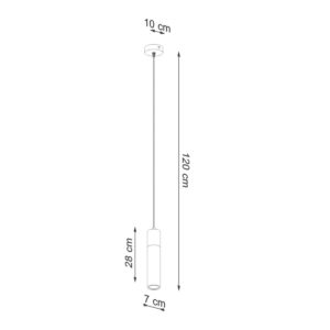 Pendant Lamp Zane Single Light Grey Kitchen Ceiling Lighting Fisherman's Lights UK