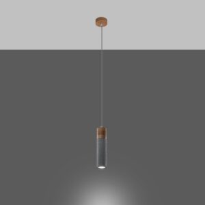 Pendant Lamp Zane Single Light Grey Kitchen Ceiling Lighting Fisherman's Lights UK