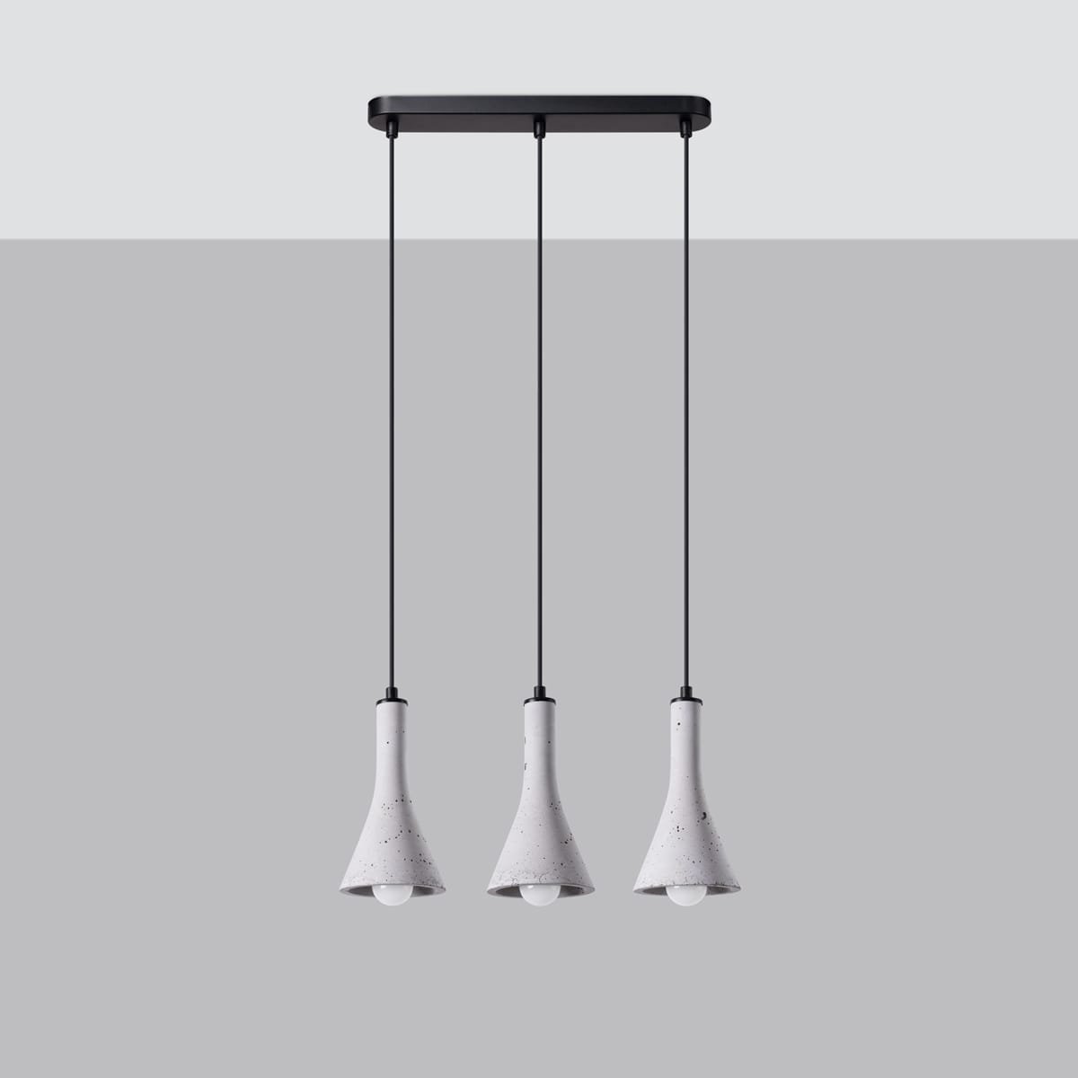 Pendant Lamp Rea Three Light Concrete Pendant Lamp Rea Three Light Concrete Kitchen Ceiling Lighting Fisherman's Lights UK