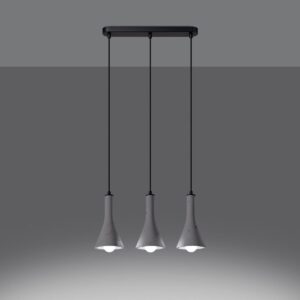 Pendant Lamp Rea Three Light Concrete Kitchen Ceiling Lighting Fisherman's Lights UK