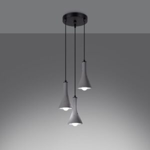 Pendant Lamp Rea Three Light Concrete Kitchen Ceiling Lighting Fisherman's Lights UK