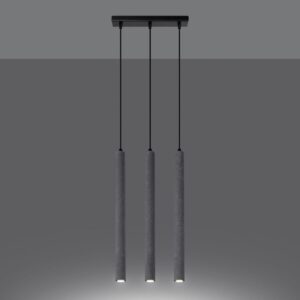 Pendant Lamp Pastelo Three Light Concrete Kitchen Ceiling Lighting Fisherman's Lights UK