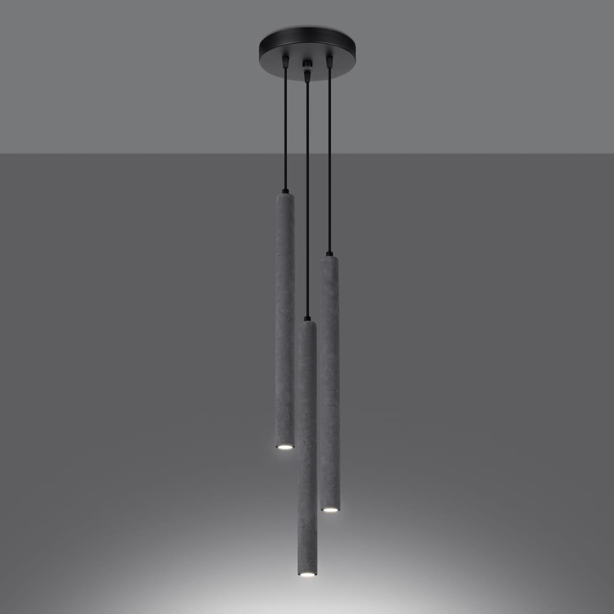 Pendant Lamp Pastelo Three Light Concrete Pendant Lamp Pastelo Three Light Concrete Kitchen Ceiling Lighting Fisherman's Lights UK