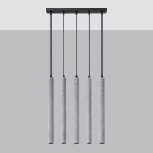 Pendant Lamp Pastelo Five Light Concrete Kitchen Ceiling Lighting Fisherman's Lights UK