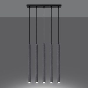 Pendant Lamp Pastelo Five Light Concrete Kitchen Ceiling Lighting Fisherman's Lights UK