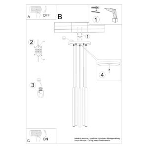 Pendant Lamp Pastelo Five Light Concrete Kitchen Ceiling Lighting Fisherman's Lights UK