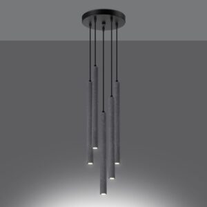 Pendant Lamp Pastelo Five Light Concrete Kitchen Ceiling Lighting Fisherman's Lights UK